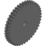 08B-2 (12,7 x 7,75 mm) - Plate wheels for duplex chain (DIN 8187 - ISO/R 606)