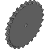 28B-1 (44,45 x 30,99 mm) - Plate wheels for simplex chain (DIN 8187 - ISO/R 606)