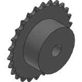 04-1 (6 x 2,8 mm) - Kettenräder mit einseitiger Nabe für Simplex - Rollenkette nach: DIN 8187 - ISO/R 606
