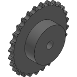 12B-1 (19,05 x 11,68 mm) - Kettenräder mit einseitiger Nabe für Simplex - Rollenkette nach: DIN 8187 - ISO/R 606