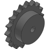 16B-1 (25,4 x 17,02 mm) - Simplex sprockets in stainless-steel 304 L (DIN 8187 - ISO/R 606)