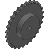 20B-1 (31,75 x 19,56 mm) - Kettenräder mit einseitiger Nabe für Simplex - Rollenkette nach: DIN 8187 - ISO/R 606