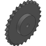 24B-1 (38,1 x 25,4 mm) - Kettenräder mit einseitiger Nabe für Simplex - Rollenkette nach: DIN 8187 - ISO/R 606