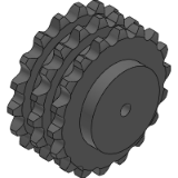 32B-3 (50,8 x 30,99 mm) - Kettenräder mit einseitiger Nabe für Triplex - Rollenkette nach: DIN 8187 - ISO/R 606