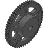 06B-2 (9,525 x 5,72 mm) - Kettenräder aus Gusseisen (DIN 8187 ISO/R 606)