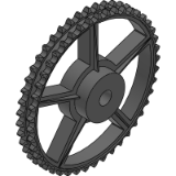 20B-2 (31,75 x 19,56 mm) - Kettenräder aus Gusseisen (DIN 8187 ISO/R 606)