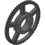 12B-1 (19,05 x 11,68 mm) - Kettenräder aus Gusseisen fur Spannbuchsen(DIN 8187 ISO/R 606)