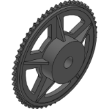 06B-1 (9,525 x 5,72 mm) - Kettenräder aus Gusseisen (DIN 8187 ISO/R 606)