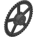 20B-1 (31,75 x 19,56 mm) - Kettenräder aus Gusseisen (DIN 8187 ISO/R 606)