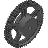 08B-3 (12,7 x 7,75 mm) - Kettenräder aus Gusseisen (DIN 8187 ISO/R 606)