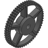 12B-3 (19,05 x 11,68 mm) - Kettenräder aus Gusseisen (DIN 8187 ISO/R 606)