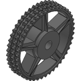 20B-3 (31,75 x 19,56 mm) - Kettenräder aus Gusseisen (DIN 8187 ISO/R 606)