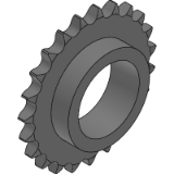 10B R. 10,16 - Taper bored sprockets with induction hardened teeth (45 ÷ 55 HRC)